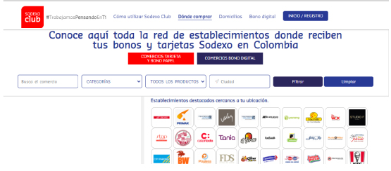 Utilizar tu Bono Digital WEB - Sodexo Club Colombia